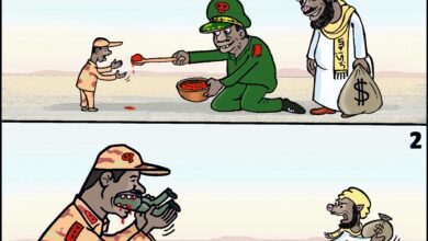 الدعم السريع صنيعة الجيش والاسلاميين ... كاريكاتير عمر دفع الله