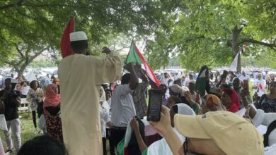 مظاهرة للجالية السودانية في واشنطن