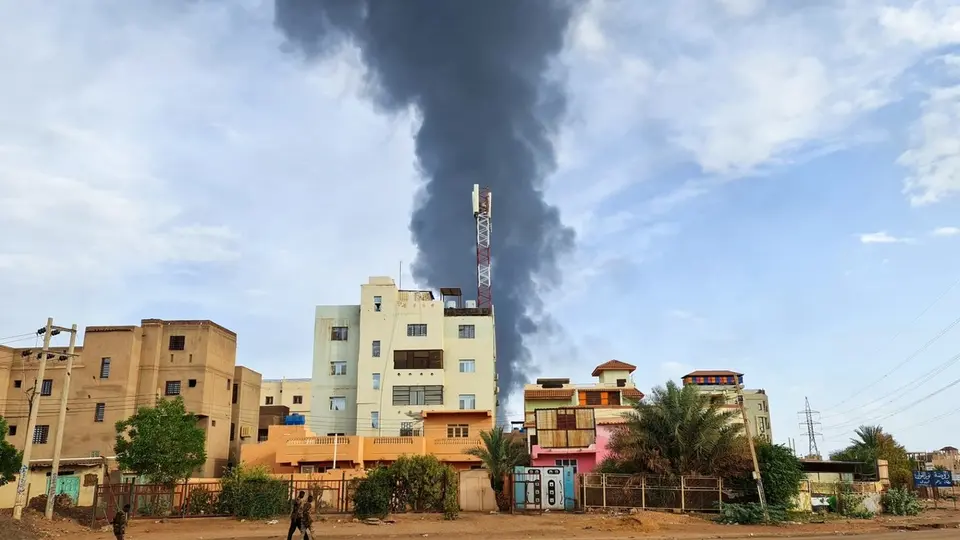 من القتال المستمر في الخرطوم - السودان - فرانس برس