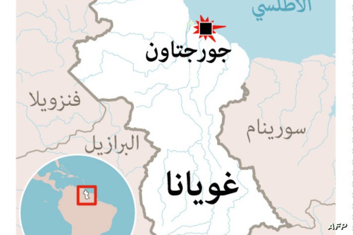 خريطة غويانا