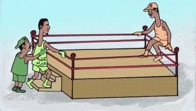 البراء بن مالك ... كاريكاتير عمر دفع الله