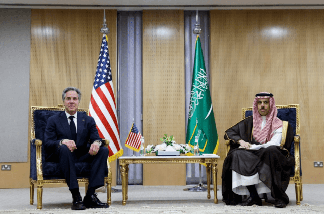 اجتماع الوزير بلينكن مع وزير الخارجية السعودي الأمير فيصل بن فرحان آل سعود