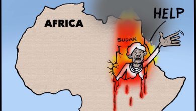 السودان يعاني ويلات الحرب ... كاريكاتير عمر دفع الله