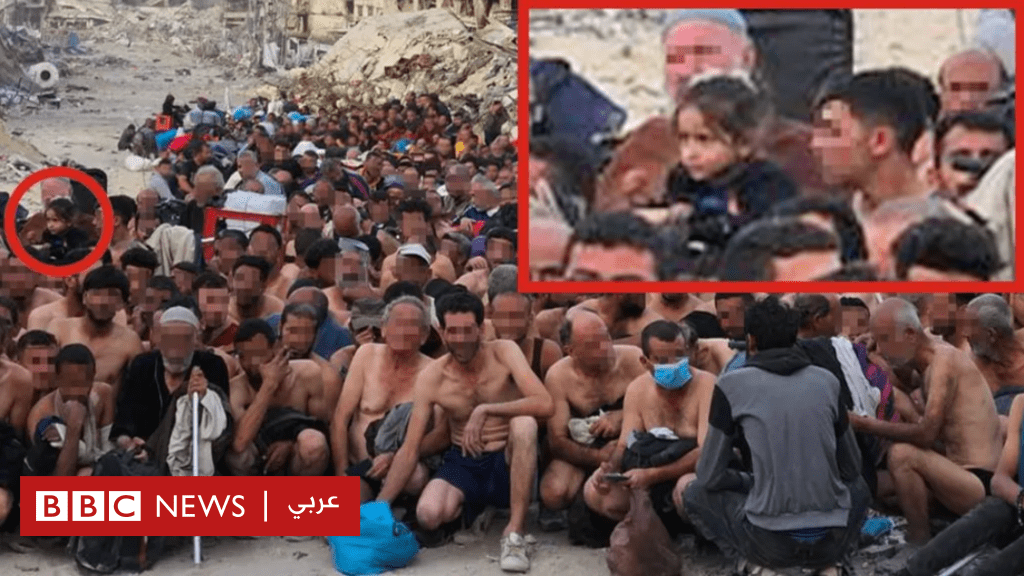 قصة-الطفلة-جوليا-التي-التقطتها-عيون-الكاميرا-بين-حشد-من-المحتجزين-الغزيين-عند-نقطة-تفتيش-إسرائيلية