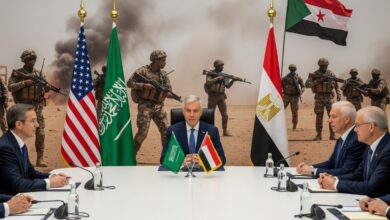 الرباعية الدولية صورة مولدة من الذكاء الصناعي